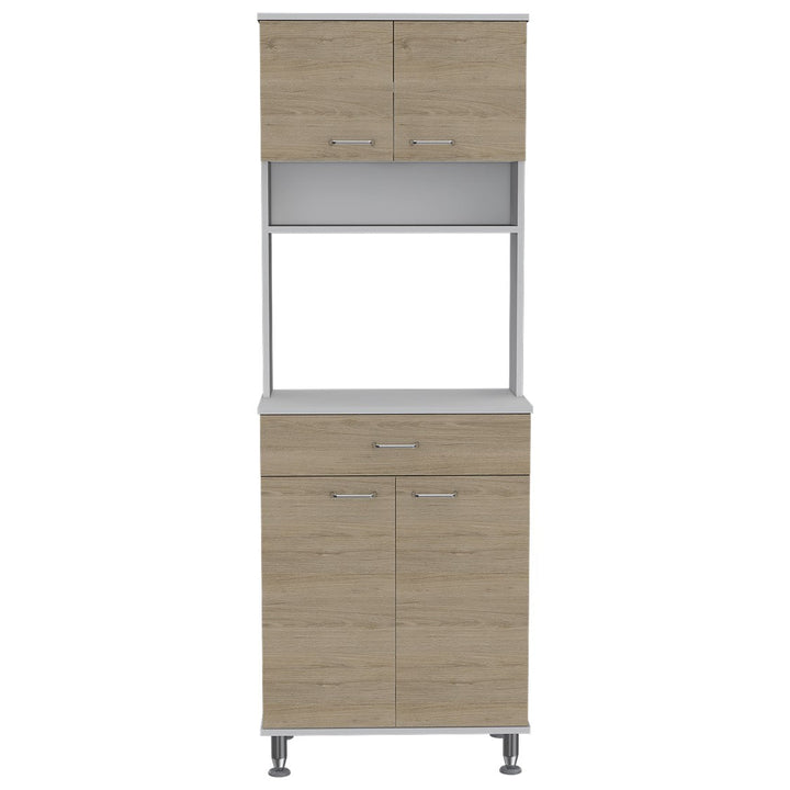 Mueble de Cocina Kitchen Color Blanco y Rovere Para Cocina