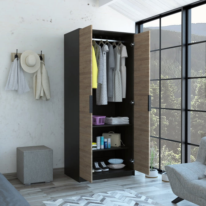 Closet Kaia Color Wengue y Miel Para Dormitorio