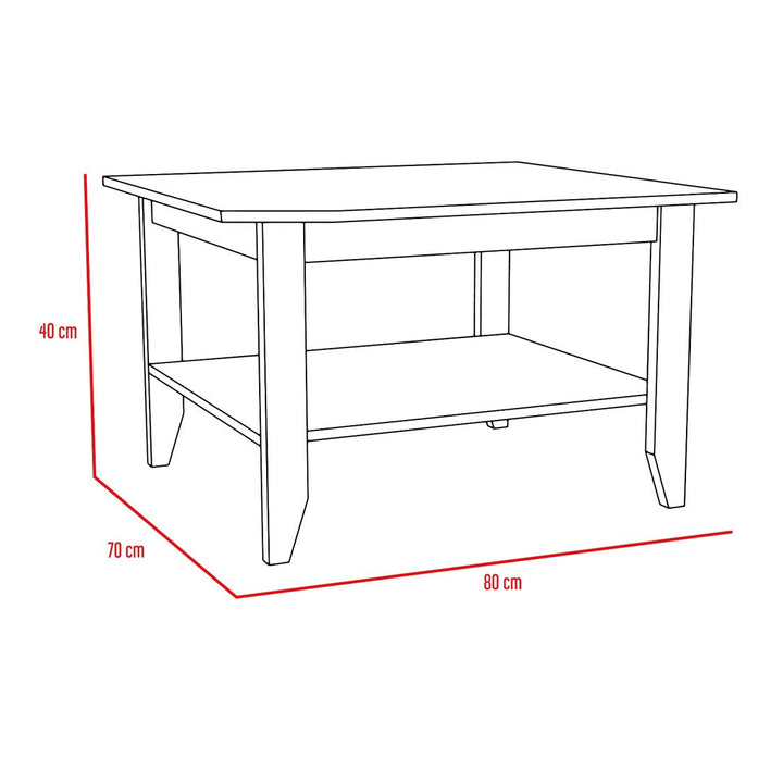 Mesa De Centro Essential Color Rovere Para Sala De Estar