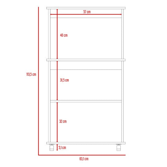 Mueble de Cocina Kitchen Color Blanco y Rovere Para Cocina