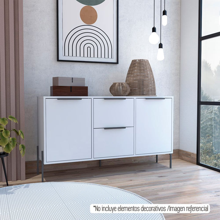 Bife White Collection Color Blanco Para Sala De Estar