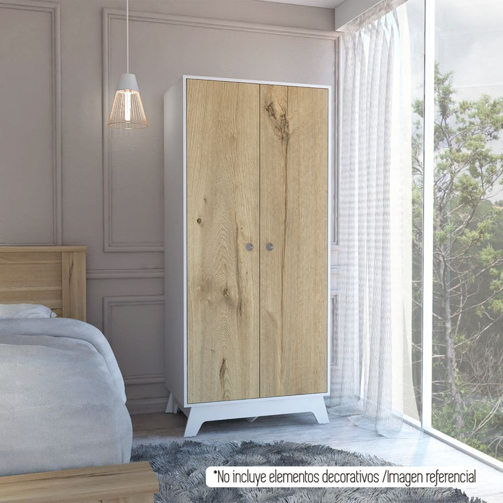 Closet Z Color Blanco y Duna Para Dormitorio