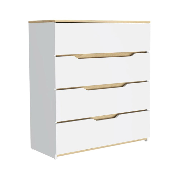 Cómoda Z Color Blanco y Duna Para Dormitorio