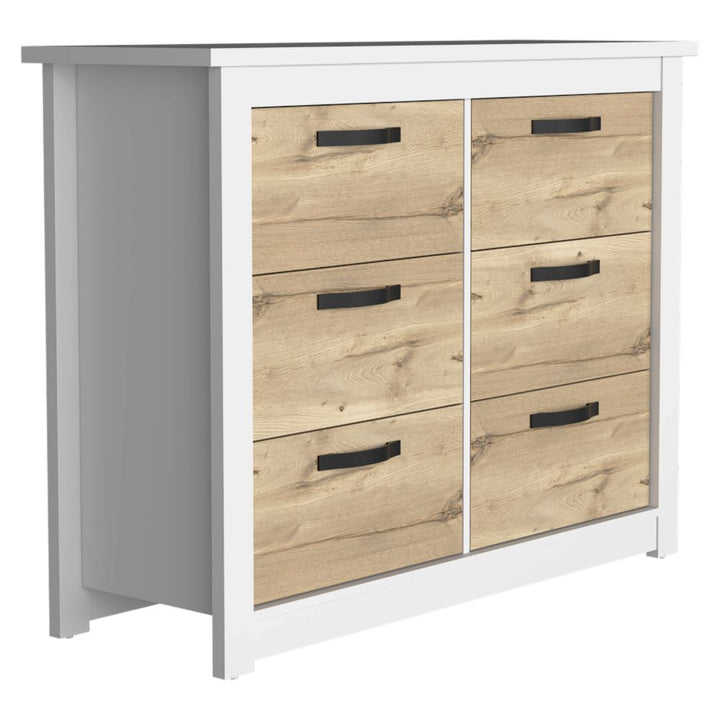 Cómoda Z Color Blanco y Duna Para Dormitorio