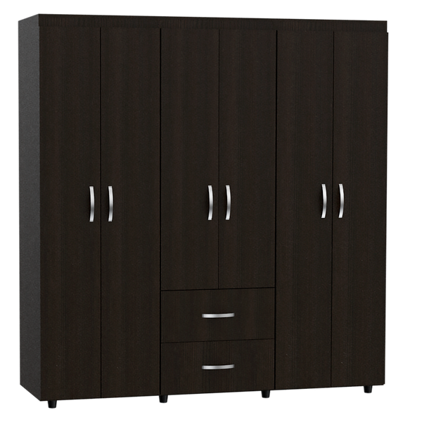 Closet Bariloche Color Wengue Negro Para Dormitorio