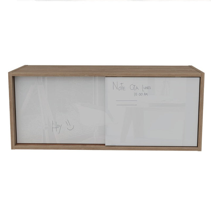 Gabinete Note Color Blanco Hg y Miel Para Oficina