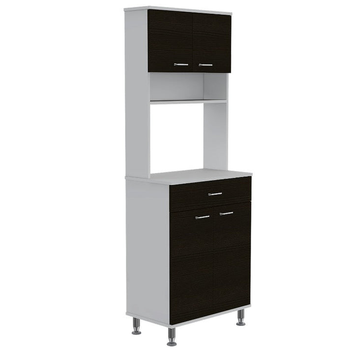 Mueble de Cocina Kitchen Color Wengue Negro y Blanco Para Cocina