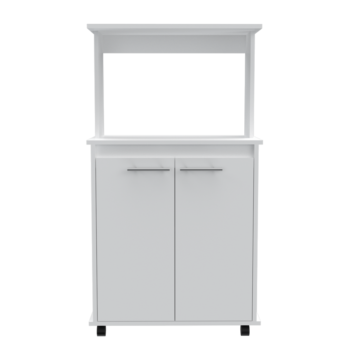 Auxiliar Microondas Manchester Color Blanco Para Cocina