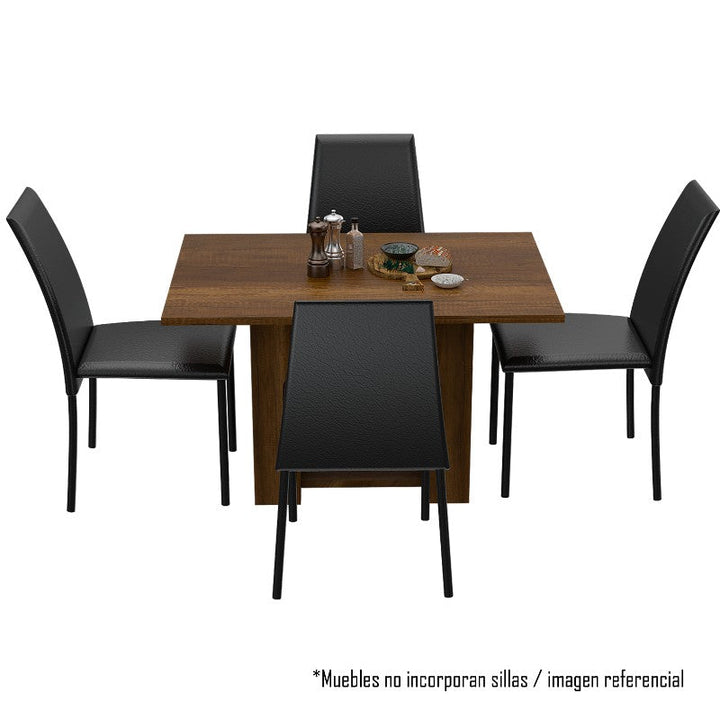 Mesa de Comedor Volterra Color Caramelo Para Sala De Estar