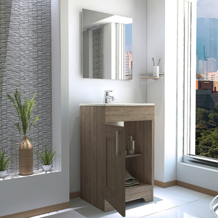 Mueble de Lavamanos Barcelona Color Miel Para Baño