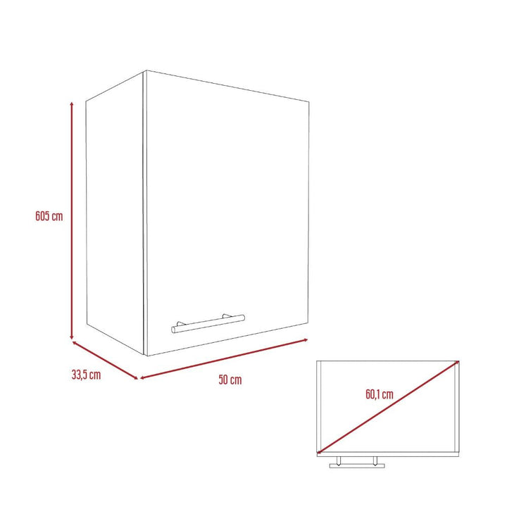 Mueble Aéreo Manchester Color Wengue Para Cocina