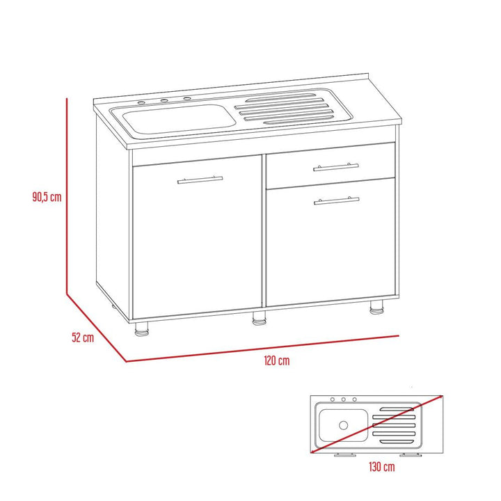 Modulo Inferior Kitchen Color Orion Para Cocina