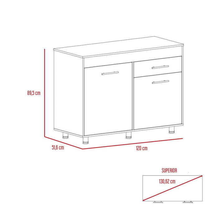 Modulo Inferior Kitchen Color Orion Para Cocina