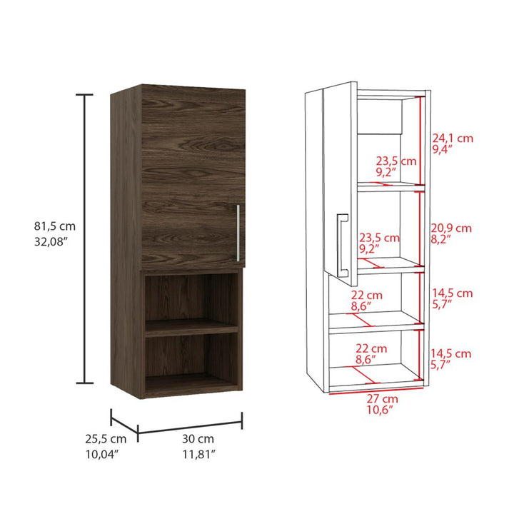 Mueble Auxiliar de Baño Barcelona Color Coñac Para Baño