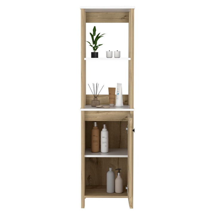 Mueble Optimizador Bath BI Color Blanco y Duna Para Baño