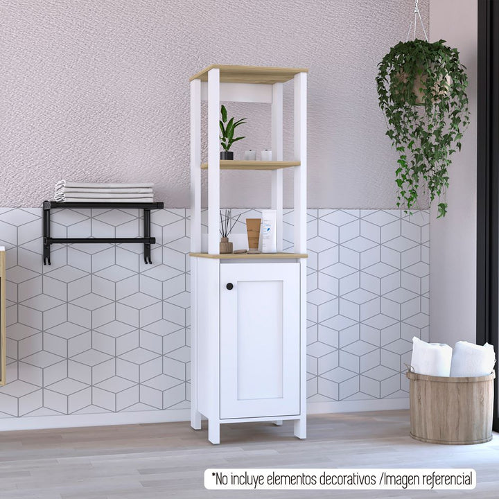 Mueble Optimizador Bath BI Color Duna y Blanco Para Baño