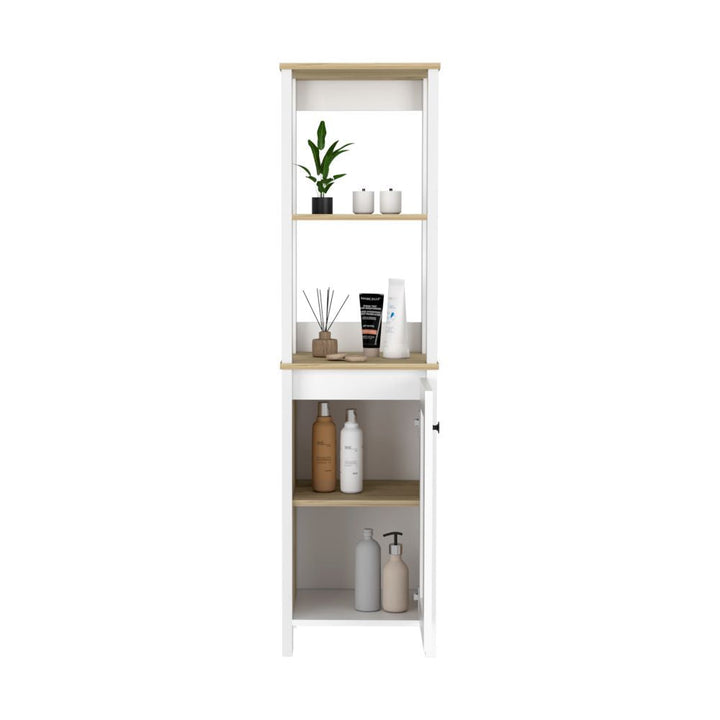 Mueble Optimizador Bath BI Color Duna y Blanco Para Baño