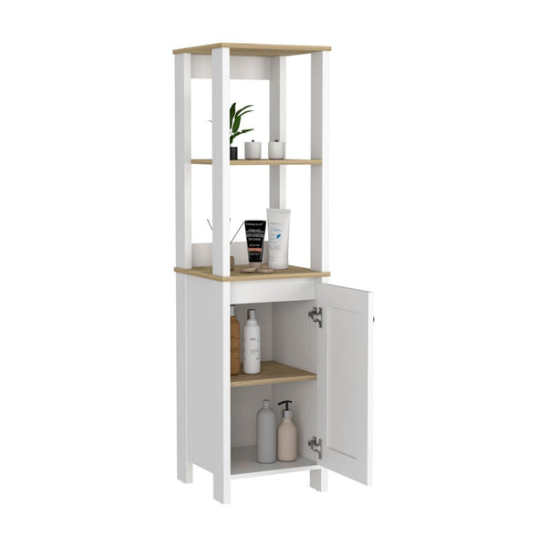 Mueble Optimizador Bath BI Color Duna y Blanco Para Baño