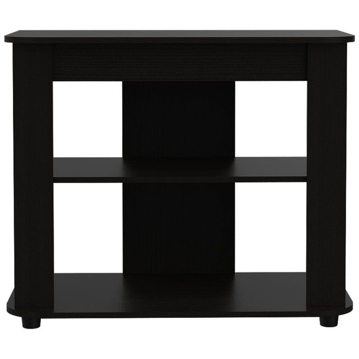 Rack Maori TV Color Wengue y Negro Para Sala De Estar