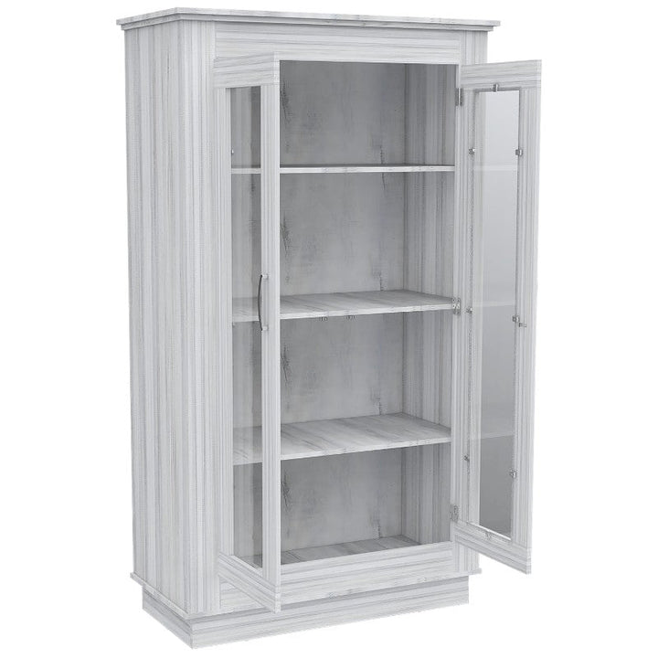 Vitrina Alcamo White Chic Color Para Oficina